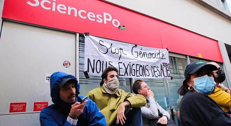 Üniversitelerdeki Gazze protestoları yayılıyor! Fransa'dan öğrencilere sert müdahale