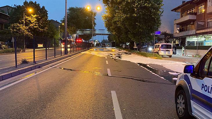 Gölcük'te tehlikeli anlar! Tanker kaza yaptı, patlama riskine karşı evler tahliye edildi