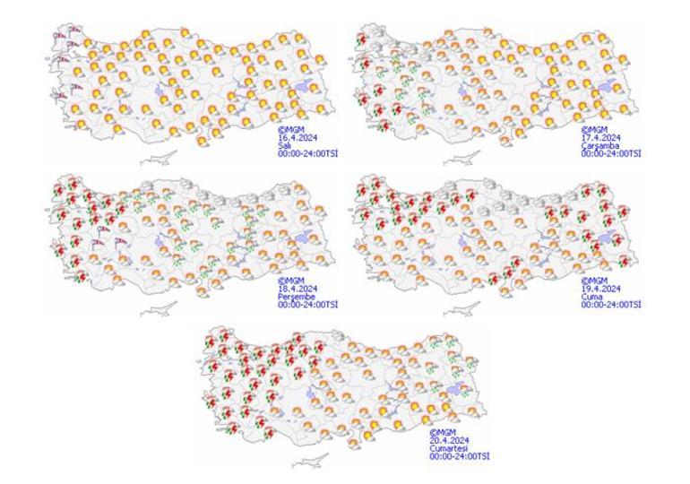 Meteoroloji yeni hava durumu raporunu yayımladı! Perşembe günü değişiyor