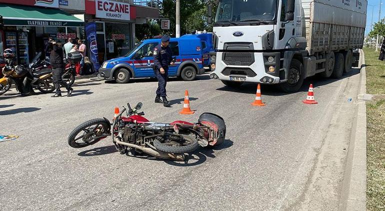 Feci son! Başı çöp konteynerine çarpan motokurye öldü